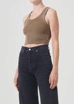 Cropped Poppy Tank - Bamboo