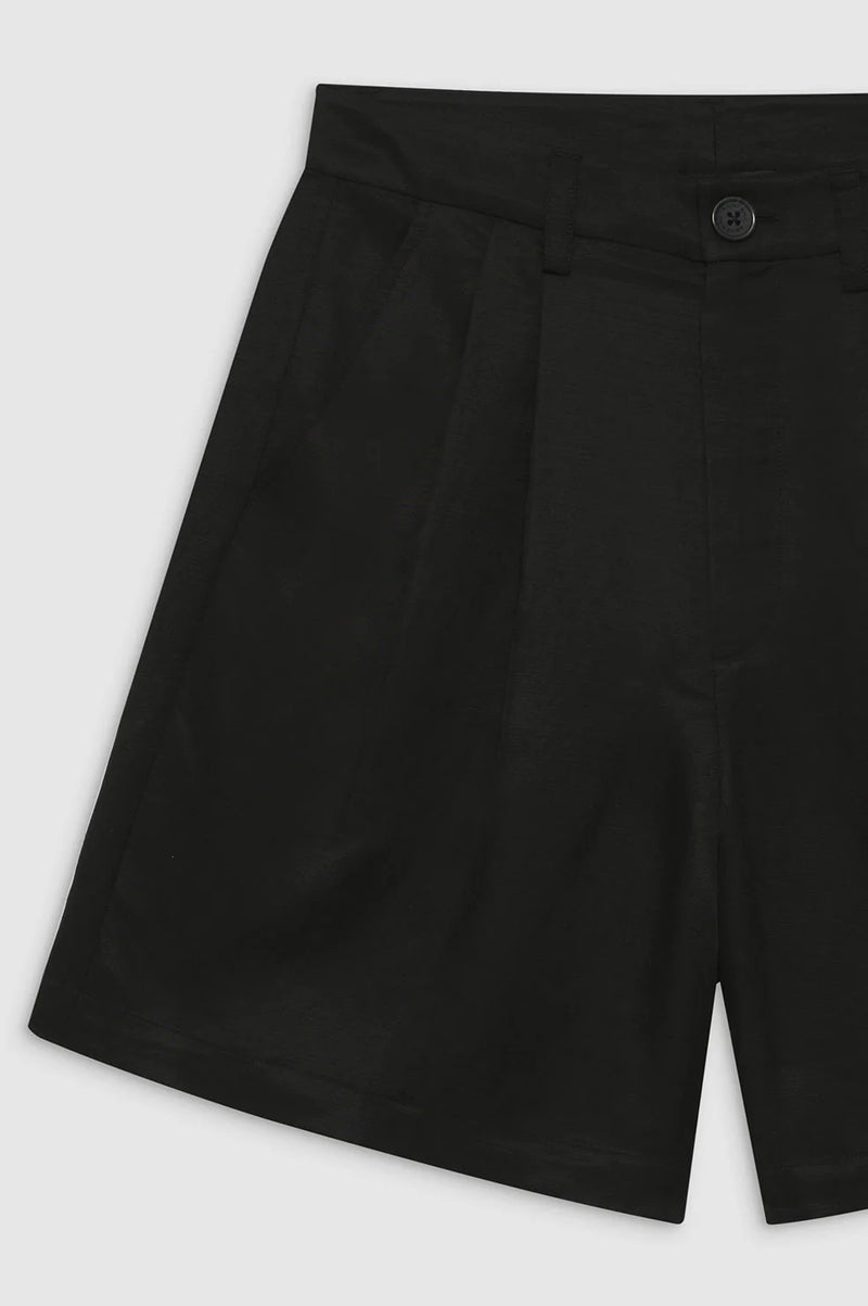 Carrie Short - Black Linen