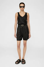 Carrie Short - Black Linen