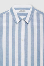 Plaza Shirt - White and Blue