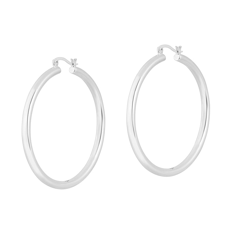 Bleeker Silver Hoops