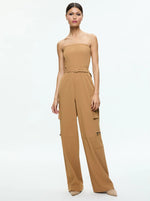 Sachiko Strapless Cargo Jumpsuit