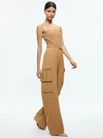 Sachiko Strapless Cargo Jumpsuit