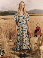 The Crescent Dress - Deep Meadow Floral