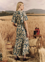 The Crescent Dress - Deep Meadow Floral