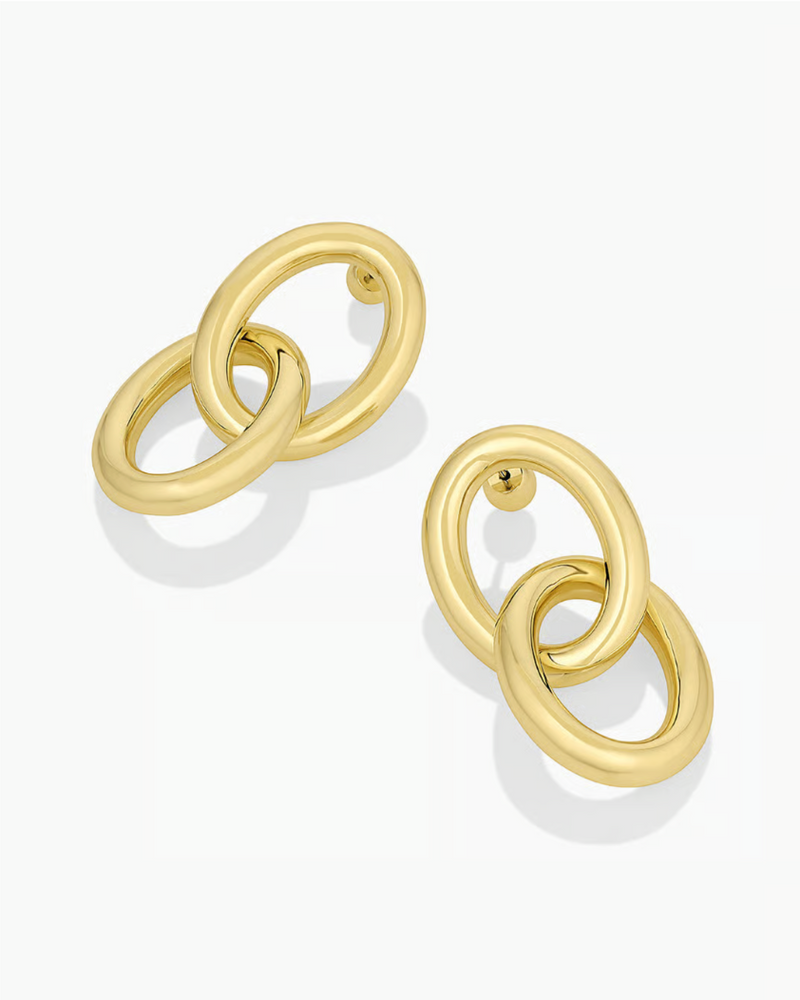 Lou Drop Earrings - Gold