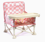 Isla Portable Baby Chair - Pink Checker