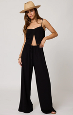 Venice Wide Leg Pant - Black