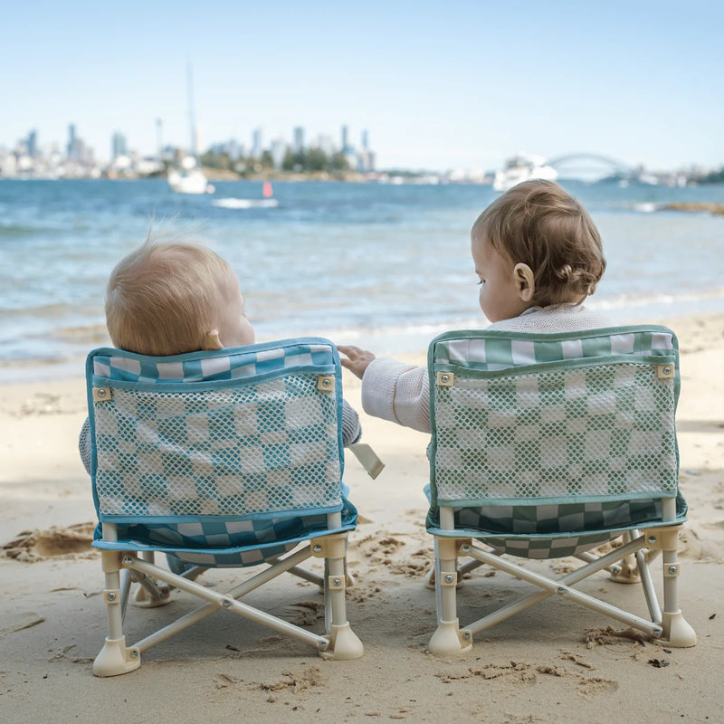 Parker Portable Baby Chair - Green Checker