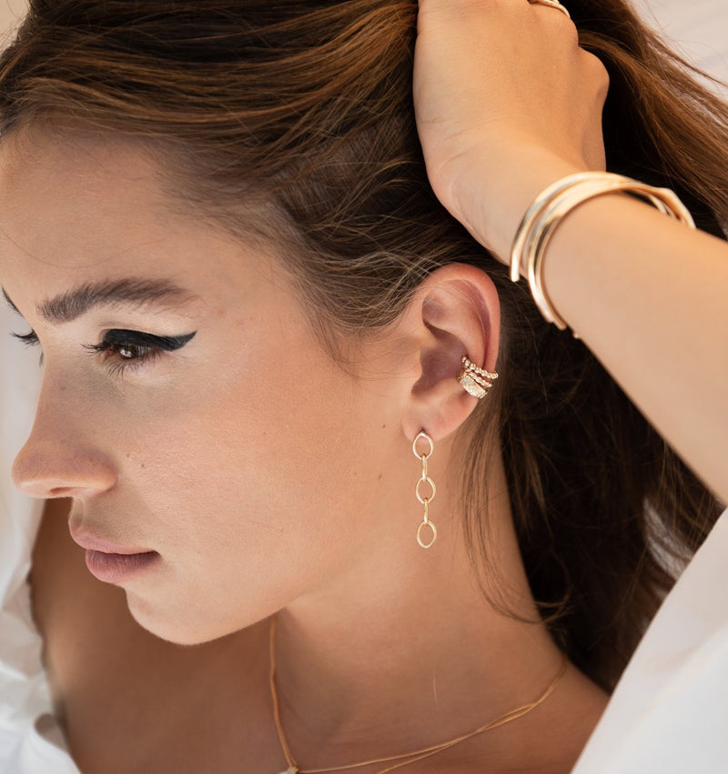 Big Chain Gold Filled Earrings