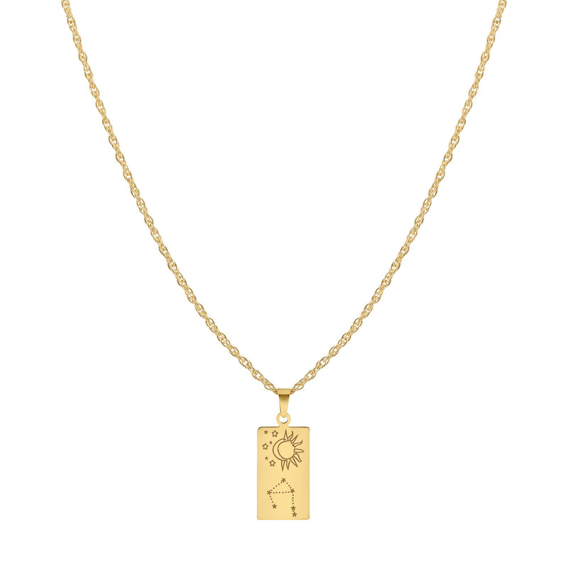 Zodiac Rectangle Necklace