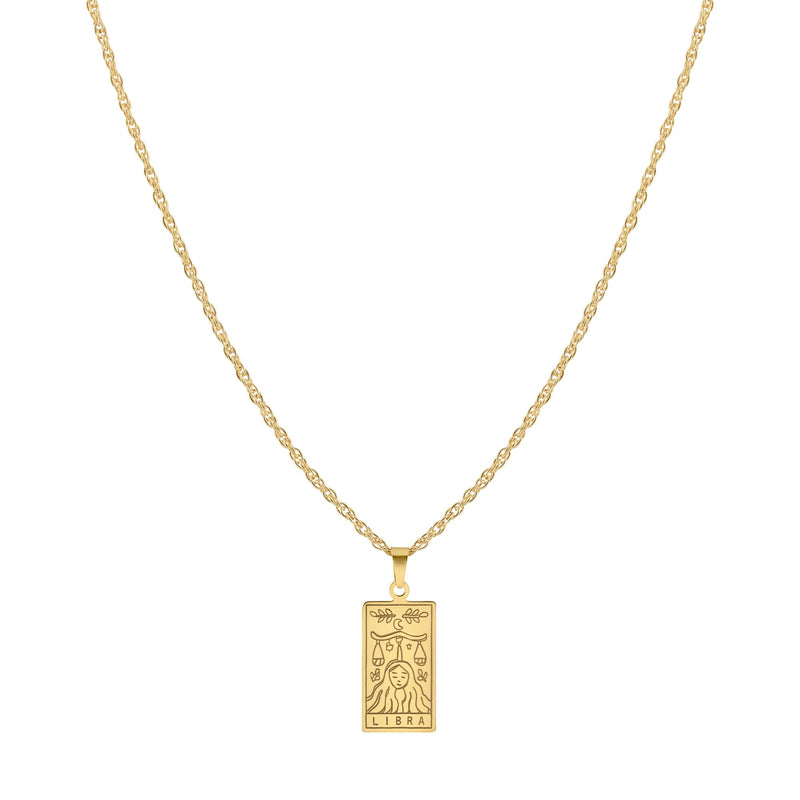 Zodiac Rectangle Necklace