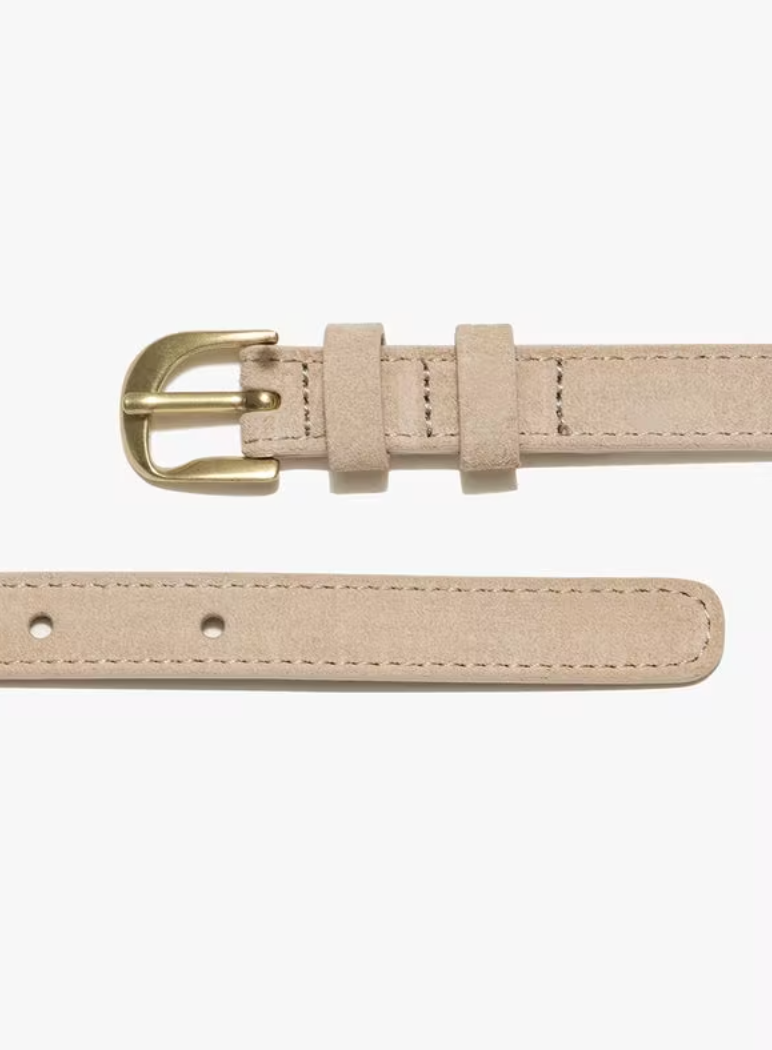 Twist Buckle Belt - Chalk